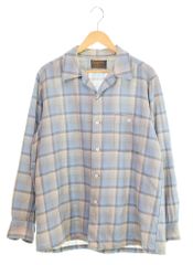 ペンドルトン PENDLETON 50s~60s SIR PENDLETON サーペンドルトン チェック ウール オープンカラーシャツ VINTAGE ヴィンテージ 長袖シャツ マルチカラー Lサイズ 103MT-2329