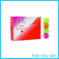 [재고 처분]캐스코(Kasco) 골프볼 레이디스 KIRA SWEET 캐릭터 마크들이 4개들이