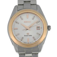 値下 セイコー SEIKO STGF074 グランドセイコー 16P ダイヤモンド K18PG ベゼル クォーツ レディース □#134640