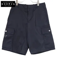 美品⭐️PRADAプラダ リナイロン ギャバジン バミューダ パンツ 黒 PRADA RE NYLON(プラダ リナイロン) パンツ・ボトムス(メンズ
