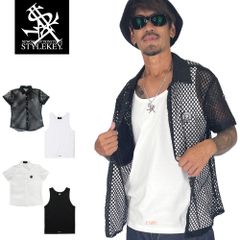 STYLEKEY スタイルキー メッシュシャツ＆タンクトップセット RIDDLE WITH BULLETS S/S MESH SHIRT & TANK TOP SET(SK25C8-BTS01) ストリート系 ヒップホップ レゲエ B系のサムネイル