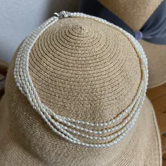 淡水パール 5連ネックレス 42センチ