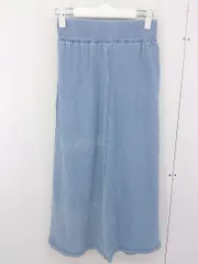 ◇ BEAMS HEART ビームス ハート ウエストゴム ロング フレア スカート ブルー レディース  【中古】 【1205310009227】
