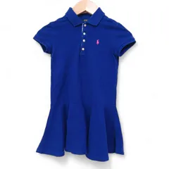 【211728】POLO RALPH LAUREN ラルフローレン  ポロシャツ　ワンピース　キッズ　5　レディース  ・ ブルー