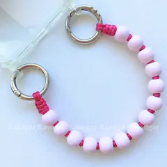 LICHI☆1本タイプ☆ウッド ビーズ スマホ ショルダー ストラップ 軽量 天然 木 製 ウォレット チェーン キーチェーン バッグ チェーン キーホルダー 携帯 ショルダー 斜め掛け 木のビーズ ストラップ メガネストラップ ペット リード KASUGAR