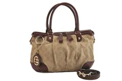 GUCCI グッチ スーキー 2Way ショルダートートバッグ GGキャンバス レザー 247902 ベージュ 4846M