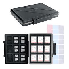【人気商品】カード 収納ケース カード MSD TF 耐衝撃 MicroSD 36枚 + SDXC 防塵 SDHC SD SD 防湿 18枚 メモリーカードケース 大容量 SDカードシール付き スロット 54 JJC
