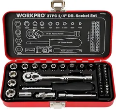 グレー WORKPRO ソケットレンチセット ガレージツールセット