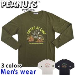 スヌーピー 長袖 Tシャツ メンズ PEANUTS 犬 プリント グッズ S1243-46A
