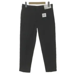 ユニクロ UNIQLO EZYアンクルパンツ（ウールライク） EASY CARE ストレッチ ブラック 黒 S