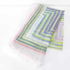 ナチュラルビューティーベーシック NATURAL BEAUTY BASIC ストール マフラー FR マルチカラー系 透け感 柄