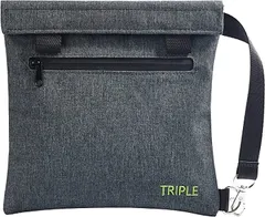 TRIPLE ポーチ メンズ 小物入れ レディース 防臭 撥水 トラベル( グレー)