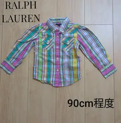 RALPH LAUREN　チェック柄　長袖シャツ　3/3T 　90cm程度