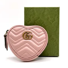 GUCCI グッチ GG GG柄 ハート型 コインケース レザー 小銭入れ