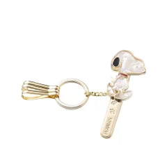 [スリーカラット] PEANUTS バッグキークリップ シェル・スヌーピー 全3種類 SNOOPY スヌーピー キークリップ キーホルダー バッグチャーム (シェル・スヌーピー) [シェル・スヌーピー]