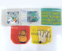 [중고] 잡화 전 5 종 세트 구분에 편리한 지퍼 가방 (5 매 세트) [이치 반 쿠지 무민 Relaxing Trip] G 상