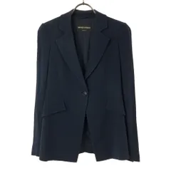エンポリオアルマーニ イタリア製 長袖 テーラードジャケット 36 ネイビー Emporio Armani レディース