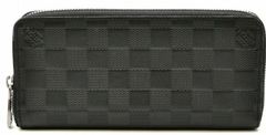 Louis Vuitton ダミエ・アンフィニ ジッピーウォレットヴェルティカル N63548 ブラック 財布