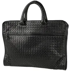 ボッテガヴェネタ BOTTEGAVENETA イントレチャート ビジネスバッグ 2WAY ショルダーバッグ メンズ ビジネスバッグ レザー ブラック レディース 【中古】のサムネイル