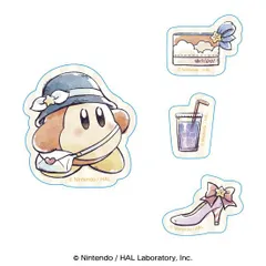【新品/公式】星のカービィ_カービィ・サニーデイ ダイカットステッカーミニセット ②イエロー 公式グッズ colleize