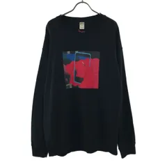 UNIQLO ユニクロ KAWA+WARHOL カウズ+ウォーホル コラボ 長袖 スウェット シャツ XL ブラック ロンT メンズ 古着