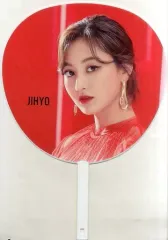 【中古】うちわ(女性) ジヒョ うちわ(RED) 「TWICE WORLD TOUR 2019 ”TWICELIGHTS” IN JAPAN」 FC会員限定