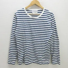 H■フォーク＆スプーン/FORK&SPOON アーバンリサーチ ボーダー柄 長袖カットソー ロンT【40】白紺/MENS■63【中古】