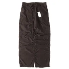 新品 AURALEE オーラリー パンツ サイズ:3 ドローストリング ライト ナイロン カーゴパンツ (HIGH COUNT LIGHT NYLON FATIGUE PANTS A21SP02NL) ファティーグ 21SS ダークブラウンのサムネイル