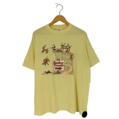 ミラー MILLER 80-90s USA製 シングルステッチ サンタ トナカイ プリント Tシャツ メンズ import：XL 