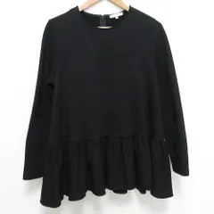 yori ぬくぬくヘムダブルフレアブラウス　ブラック38 yori ぬくぬくヘムダブルフレアブラウス ブラック38