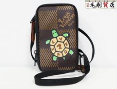 ルイヴィトン LOUIS VUITTON  N40377 ダミエジャイアント NIGOコラボ ダブルフォンポーチ N40377 美品 【中古】ポーチ ショルダーバッグ