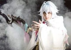 [중고]생사진(남성) 에이(말린)/가로형·상반신·배경 흑·캐릭터 샷/무대[Fate/Grand Order THE STAGE -절대 마수 전선 바빌로니아-]캐스트 브로마이드