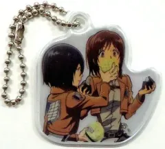 【中古】キーホルダー・マスコット(キャラクター) ミカサ＆サシャ リフレクターキーチェーン 「進撃の巨人」 セブンイレブン限定 進撃の巨人キャンペーン グッズ