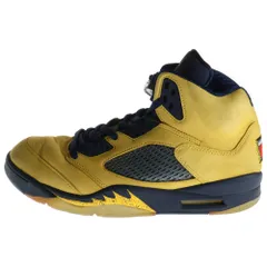 シューズ(男性用) NIKE AIR JORDAN 5 \"MICHIGAN\" 28.5cm Yahoo!オークション - オマケ付き NIKE AIR JORDAN 5 MICHIGAN サイズ2