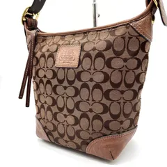 ✨良品✨ COACH コーチ ショルダーバッグ シグネチャー キャンバス レザー ベージュ 肌色 ブラウン 茶色 ロゴパッチ ユニセックス 男女兼用 メンズ レディース