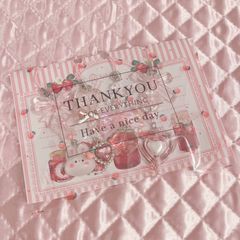 ピンクのビーズキーホルダー♡˚✧₊⁎