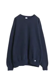 【お得なクーポン配布中!】 90s ラッセル 無地 スウェット メンズ レディース XXL 古着 オールド トレーナー 前V 裏起毛 大きいサイズ ワンポイント ブランク ネイビー