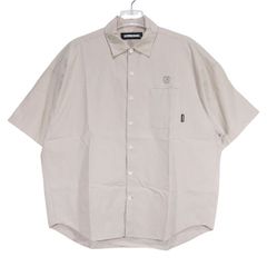 NEIGHBORHOOD ネイバーフッド 22SS OVER/RE SHIRT SS 221SPNH-SHM03 オーバーサイズ レーヨン シャツ ショートスリーブ ベージュ 半袖 サイズS Jun
