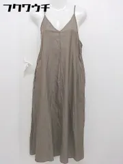 ◇ Aunt Marie's アントマリーズ ロング キャミ ワンピース ブラウン系 レディース 【中古】 【1105180007470】