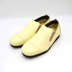 Figurino フィグリーノ mer0320 23.5cm ライトイエロー イエロー スリッポンシューズ 日本製 本革 SP101