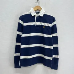 POLO RALPH LAUREN ポロ ラルフローレン 長袖 ラガーシャツ ボーダー 裏起毛 XS 10125831