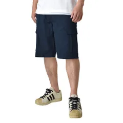 ハーフパンツ カーゴパンツ 《ネイビー》新品 未使用 TC素材 ウエストゴム チノ素材 【D7H】【ゆうパケット】 ファッション