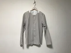 本物エトセンスETHOSENSノーカラードレス長袖シャツメンズサーフアメカジミリタリーストリートスケーターワークビジネススーツモードゴルフグレー2M日本製のサムネイル