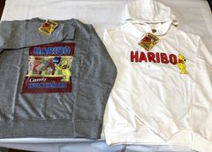 N1118. HARIBOスウェットセット（グレイ＆白）free size
