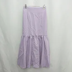 ◇ ⊂ ◎●未使用● La boutique BonBon マーメイド マキシ フレア スカート サイズ36 パープル レディース E  【1502180080067】