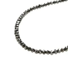 ブラックダイヤモンド ネックレス20.0ct　K18WG Black Diamond K18WGブラックダイヤモンドネックレス (No.60761
