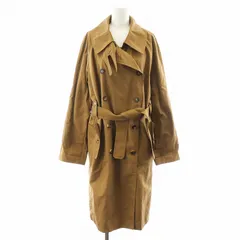 イヴサンローラン YVES SAINT LAURENT トレンチコート ロング丈 裏地レオパード ヒョウ柄 F40 茶 ブラウン 173312 /AN15のサムネイル