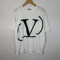 VALENTINO ヴァレンティノ Tシャツ 半袖 ビッグロゴプリント ホワイト レディース 古着 モードのサムネイル