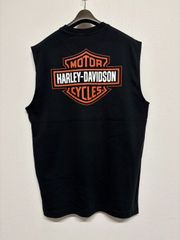 Harley-Davidson ハーレーダビッドソン タンクトップ ノースリーブ トップス 黒 ブラック プリント Lサイズ 新品未使用