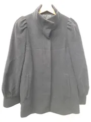 ◇ ⊇ MELROSE メルローズ 長袖 スタンドカラー コート サイズ3 ブラック系 レディース E  【1507160014940】